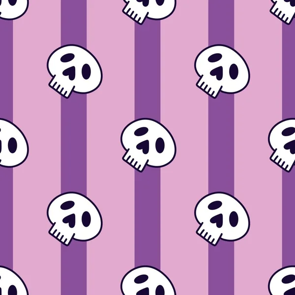 Cartoon Halloween Seamless Stripes Sculls Pattern Wrapping Paper Kids Accessories — 스톡 사진
