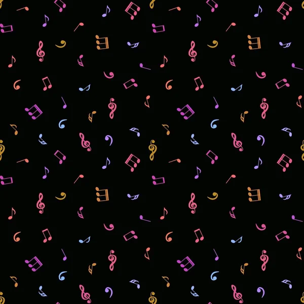 Abstract Sign Symbols Seamless Music Notes Pattern Wrapping Paper Kids — Stock fotografie