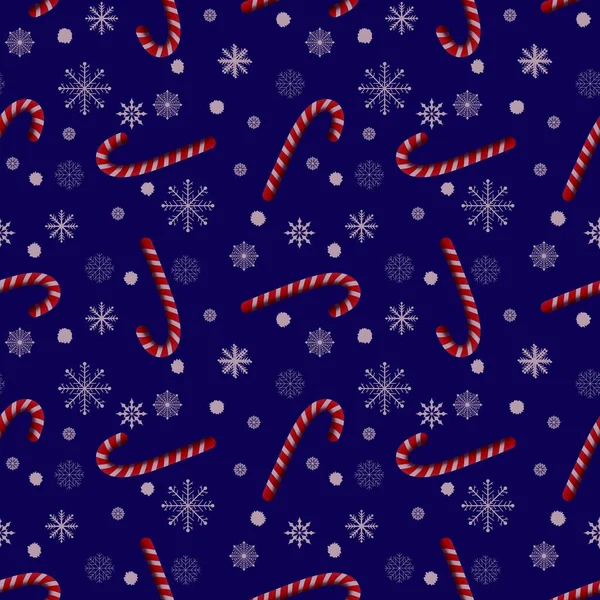 Winter Festive Seamless Christmas Mint Candy Pattern Kids Clothes Print — Foto Stock