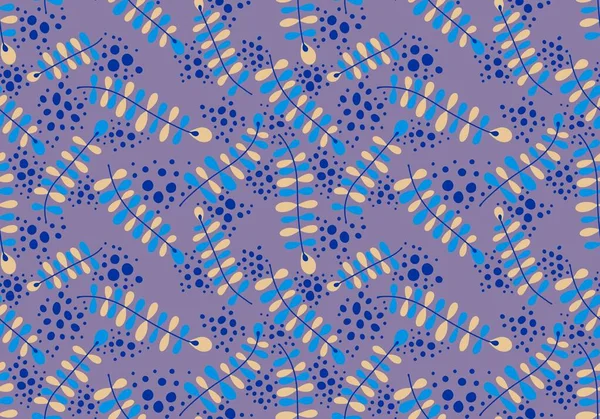 Abstract floral branches seamless cartoon doodle leaves pattern for clothes print and wrapping paper and kids notebooks and accessories and fabrics. High quality illustration