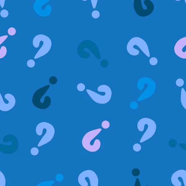 Back to school seamless question marks pattern for kids clothes print and accessories and notebooks and wrapping paper and fabrics. High quality illustration