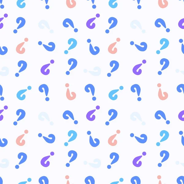 Back to school seamless question marks pattern for kids clothes print and accessories and notebooks and wrapping paper and fabrics. High quality illustration