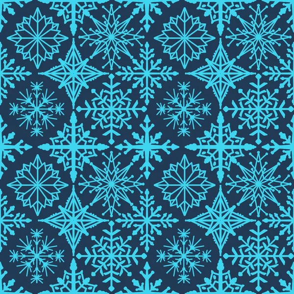 Winter Seamless Snowflakes Stripes Pattern Fabrics Wrapping Paper Clothes Print — Foto de Stock