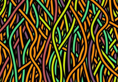 Yazlık giysiler, kumaşlar, aksesuarlar, defterler, çocuklar ve hobiler için soyut dalgalar. Yüksek kaliteli illüstrasyon