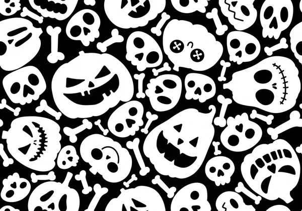 Halloween Seamless Pumpkins Witch Hat Ghost Pattern Fabrics Wrapping Paper — Stock Fotó