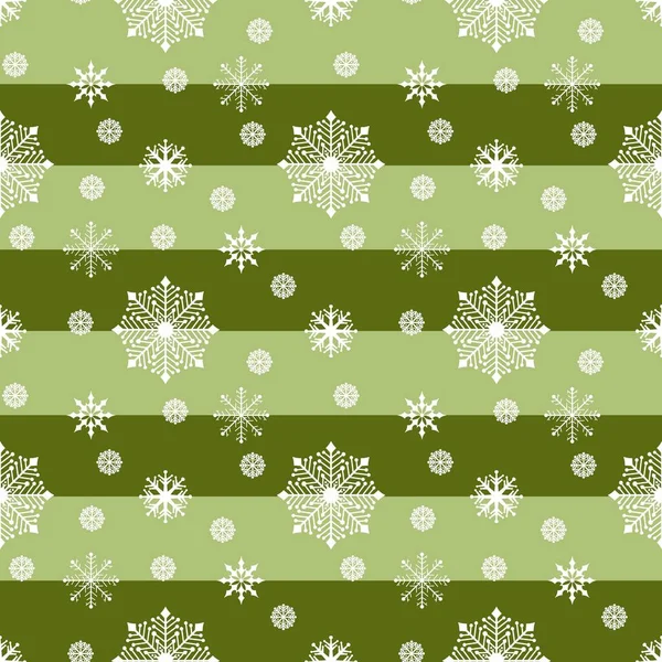 Winter Seamless Snowflakes Stripes Pattern Fabrics Wrapping Paper Clothes Print — Photo