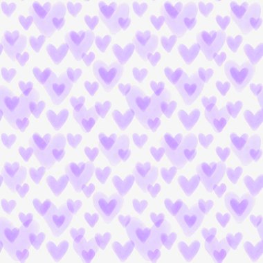 Watercolor valentines seamless hearts pattern for fabrics and textiles and packaging and wrapping paper and clothes print and kids accessories and notebooks. High quality illustration