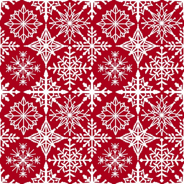 Winter Seamless Snowflakes Stripes Pattern Fabrics Wrapping Paper Clothes Print — Fotografia de Stock