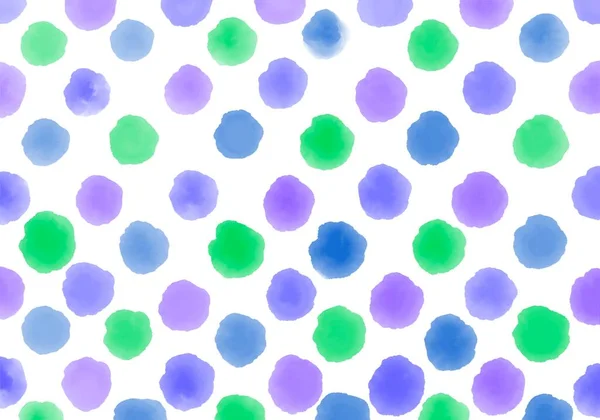 Watercolor Circle Polka Dots Background Wrapping Paper Fabrics Kids Notebooks — Fotografie, imagine de stoc