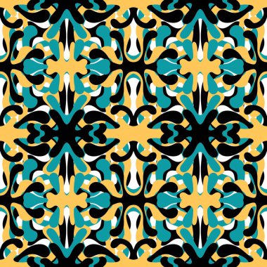 Abstract floral seamless ethnic ornaments pattern for fabrics and wrapping paper and clothes print and kids accessories and study notebooks. High quality illustration