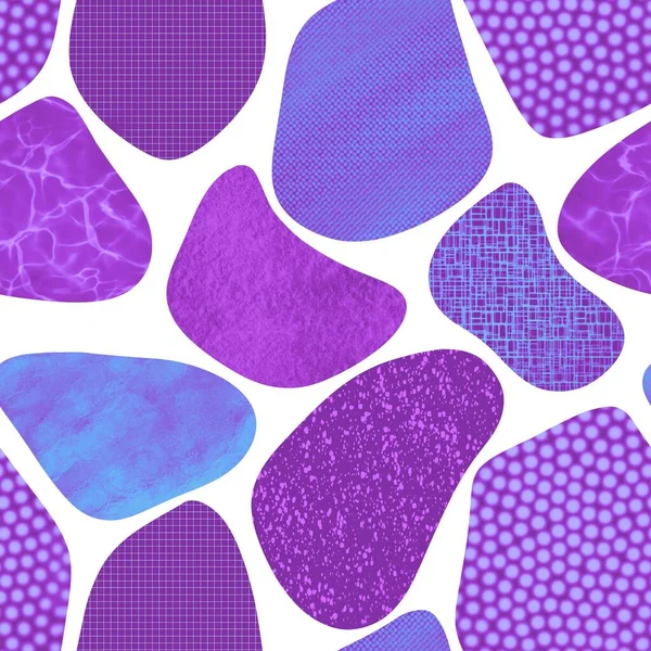 Sea Stone Seamless Abstract Polka Dots Pattern Fabrics Clothes Print — ストック写真