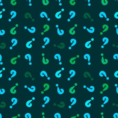 Back to school seamless question marks pattern for kids clothes print and accessories and notebooks and wrapping paper and fabrics. High quality illustration