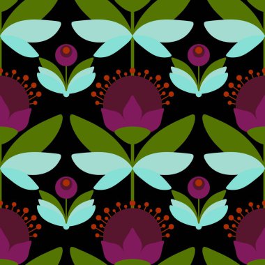 Simple spring floral seamless flower pattern for wrapping paper and clothes print and linens and kids accessories and study notebooks and kitchen fabrics. High quality photo