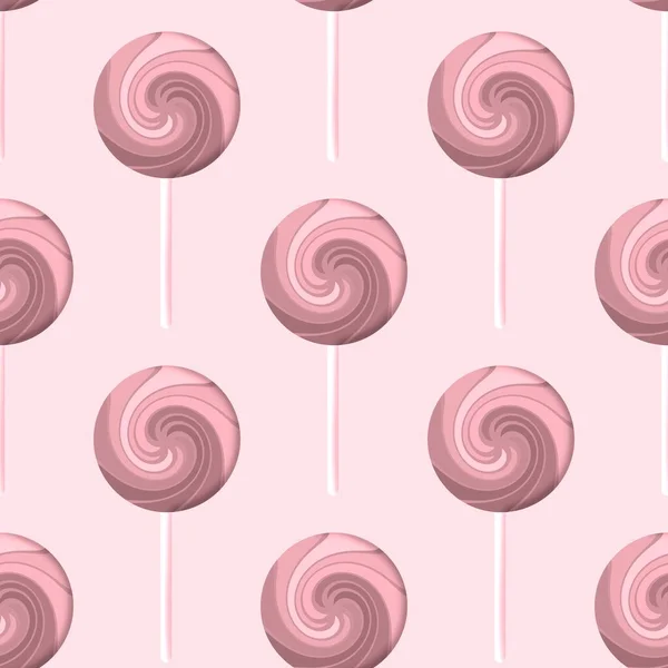 Sugar Cartoon Color Lollipop Seamless Kids Pattern Wrapping Paper Fabrics — Foto de Stock
