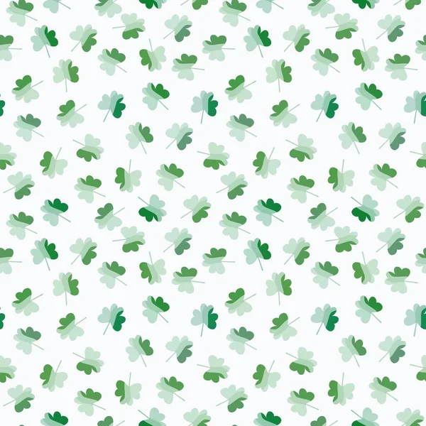 Floral Leaves Shamrock Seamless Saint Patrick Day Pattern Clothes Print — Fotografia de Stock