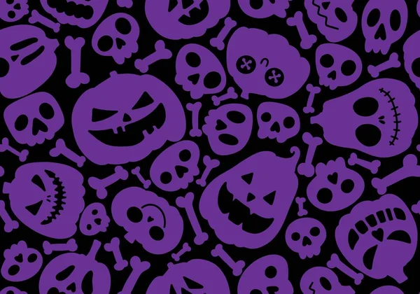 Halloween Seamless Pumpkins Witch Hat Ghost Pattern Fabrics Wrapping Paper — Stockfoto