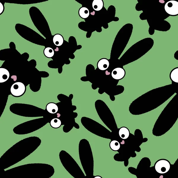 Easter cartoon rabbit seamless pattern for kids accessories and school notebooks and clothes print and fabrics and textiles and packaging and wrapping paper