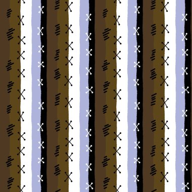 Sewing patch stitches seamless stripes pattern for wrapping paper and clothes print and kids accessories and study notebooks and fabrics and linens. High quality illustration