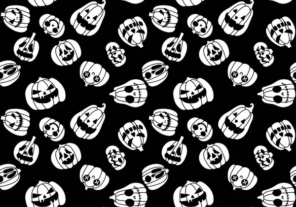 Halloween Seamless Pumpkins Witch Hat Ghost Pattern Fabrics Wrapping Paper — Zdjęcie stockowe