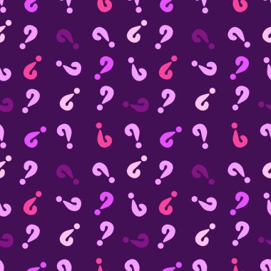 Back to school seamless question marks pattern for kids clothes print and accessories and notebooks and wrapping paper and fabrics. High quality illustration