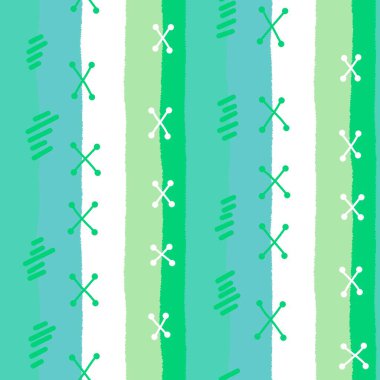 Sewing patch stitches seamless stripes pattern for wrapping paper and clothes print and kids accessories and study notebooks and fabrics and linens. High quality illustration