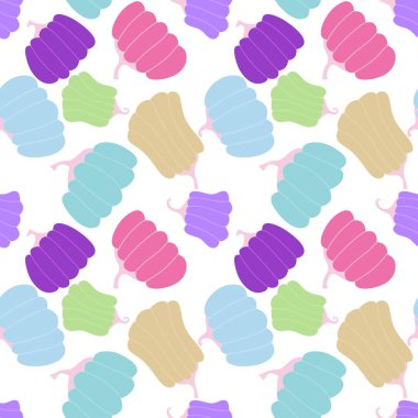 Cadılar Bayramı pürüzsüz balkabakları ve cadı şapkası kumaşlar için hayalet deseni ve ambalaj kağıdı ve kıyafet baskısı not defterleri ve aksesuarlar ve parti. Yüksek kaliteli illüstrasyon