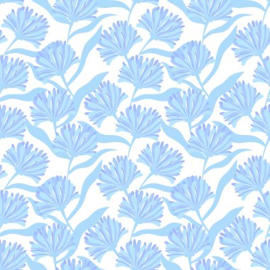 Floral seamless flower pattern for fabrics and textiles and packaging and wrapping paper and kids accessories and notebooks. High quality illustration