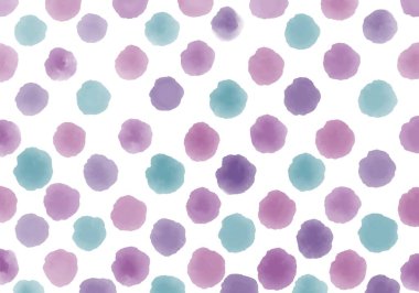 Watercolor circle polka dots background for wrapping paper and fabrics and kids notebooks and accessories and gifts box and print. High quality illustration