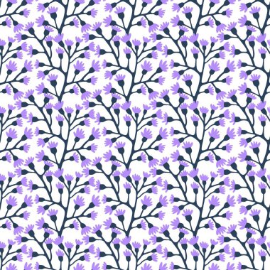 Floral spring summer seamless flower and berries pattern for wrapping paper and accessories and kids clothes print and study notebooks and fabrics and textiles and linens. High quality illustration