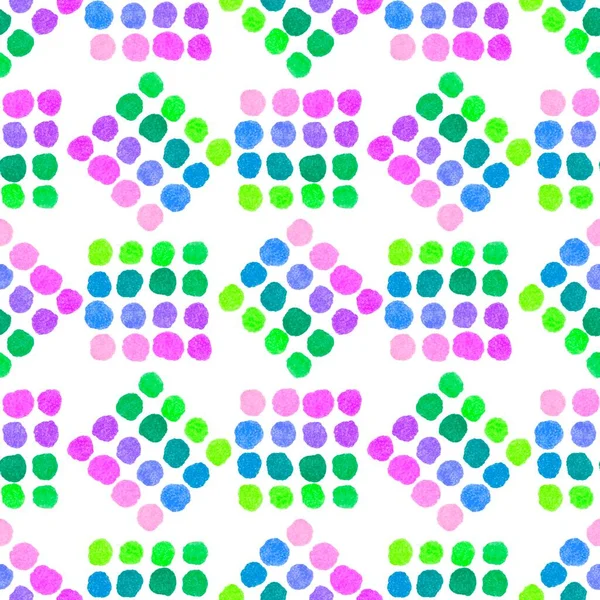 Watercolor polka dots seamless circle geometric pattern for kids clothes print and accessories and fabrics and notebooks and wrapping paper and kitchen textiles. High quality illustration