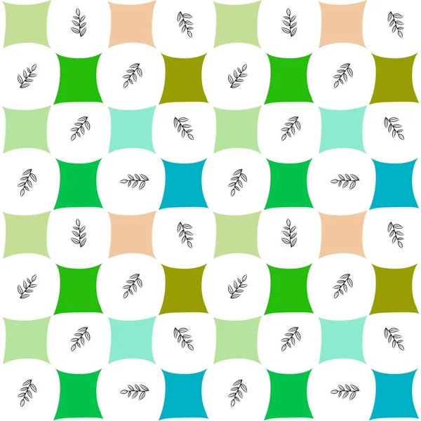 Leaves in circle seamless polka dots branches pattern for wrapping paper and kids clothes print and accessories and notebooks and fabrics and linens. High quality illustration