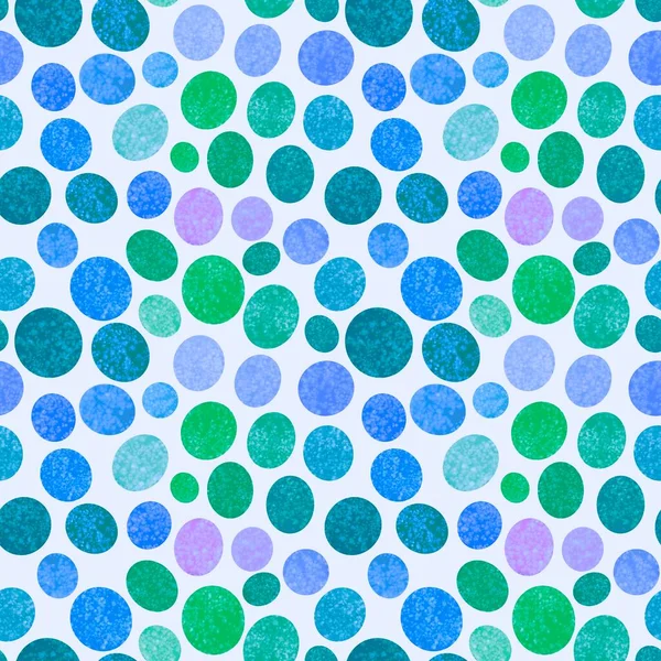 Abstract Circle Seamless Watercolor Polka Dots Pattern Fabrics Wrapping Paper —  Fotos de Stock