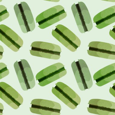 Macaroons cartoon seamless candy cake pattern for wrapping paper and kids clothes print and fabrics and kitchen textiles and accessories and notebooks and packaging. High quality illustration