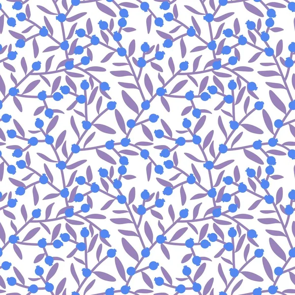 Branches floral seamless berries pattern for wrapping festive paper and kids clothes print and autumn fabrics and winter packaging and summer accessories. High quality illustration
