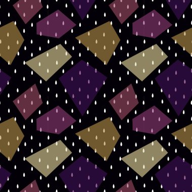 Geometric water rain drops seamless pattern for kids clothes print and fabrics and accessories and notebooks and fabrics and packaging and wrapping paper. High quality illustration