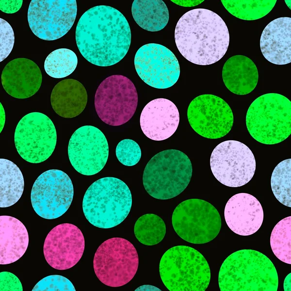 Abstract Circle Seamless Watercolor Polka Dots Pattern Fabrics Wrapping Paper —  Fotos de Stock