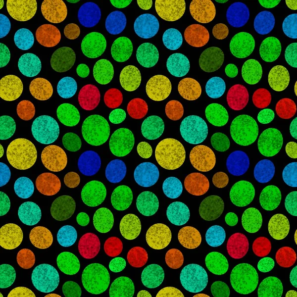 Abstract Circle Seamless Watercolor Polka Dots Pattern Fabrics Wrapping Paper — Fotografia de Stock