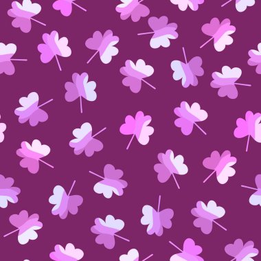 Cartoon clover floral seamless shamrock pattern for wrapping paper and kids clothes print and accessories and notebooks and fabrics and festive. High quality illustration