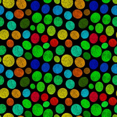 Abstract circle seamless watercolor polka dots pattern for fabrics and wrapping paper and kids clothes print and school accessories and study notebooks and textiles. High quality illustration