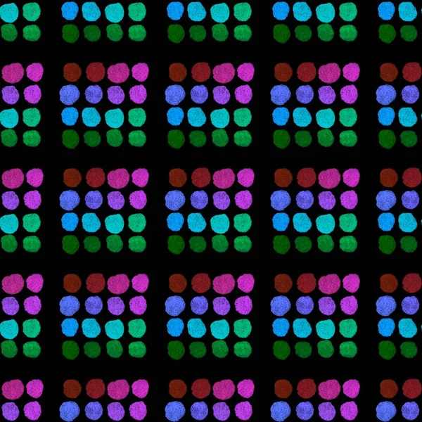 Watercolor Polka Dots Seamless Circle Geometric Pattern Kids Clothes Print — Stockfoto