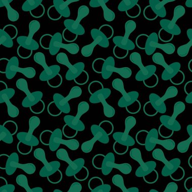 Cartoon baby pacifier seamless toys pattern for kids clothes print and wrapping paper and accessories and notebooks and fabrics. High quality illustration