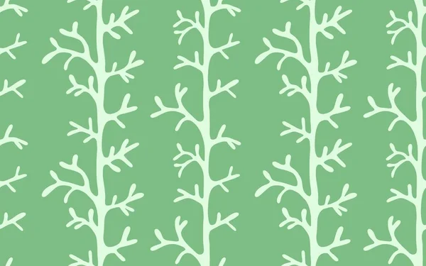 Flora Abstracte Takken Naadloze Dille Bladeren Patroon Voor Keuken Textiel — Stockfoto