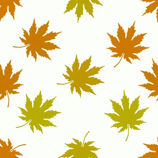 Japanische Ahorne Nahtlose Herbstblätter Muster Für Packpapier Und Kleidung Druck — Stockfoto