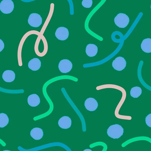 Ленты Polka Dots Stripes Бесшовные Абстрактные Маркеры Упаковки Бумаги Детской — стоковое фото