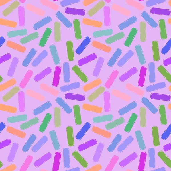 Festive sugar sprinkles seamless birthday cake pattern for wrapping paper and kids clothes print and holidays and fabrics and linens and hobbies and kitchen textiles. High quality illustration