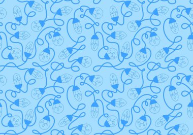 Şenlikli aydınlatma fikri kağıt paketlemek için kusursuz ampul desenleri ve çocuk giysileri baskısı ve notlar ve aksesuarlar ve kumaşlar ve kumaşlar ve tekstil. Yüksek kaliteli illüstrasyon