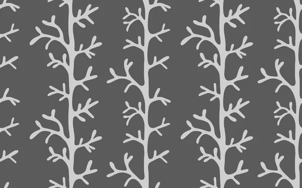 Flora Abstracte Takken Naadloze Dille Bladeren Patroon Voor Keuken Textiel — Stockfoto