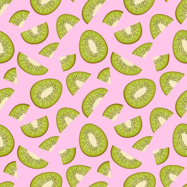 Yaz meyvesiz kivi desenli ambalaj kağıdı ve çocuk giysileri, kumaşlar, aksesuarlar, mayolar ve mutfak tekstili. Yüksek kaliteli illüstrasyon