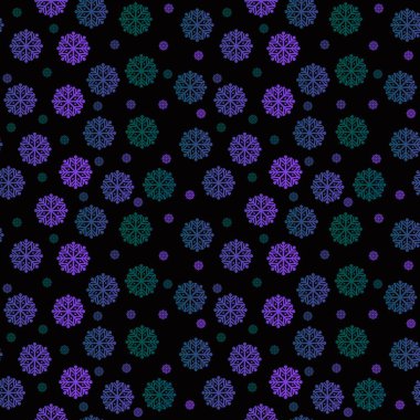 Kumaşlar, ambalaj kağıtları, kıyafet baskıları, çocuklar, Noel hediyeleri ve yeni yıl aksesuarları için kusursuz kar taneleri ve çizgili desenler. Yüksek kaliteli illüstrasyon