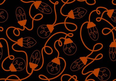 Şenlikli aydınlatma fikri kağıt paketlemek için kusursuz ampul desenleri ve çocuk giysileri baskısı ve notlar ve aksesuarlar ve kumaşlar ve kumaşlar ve tekstil. Yüksek kaliteli illüstrasyon